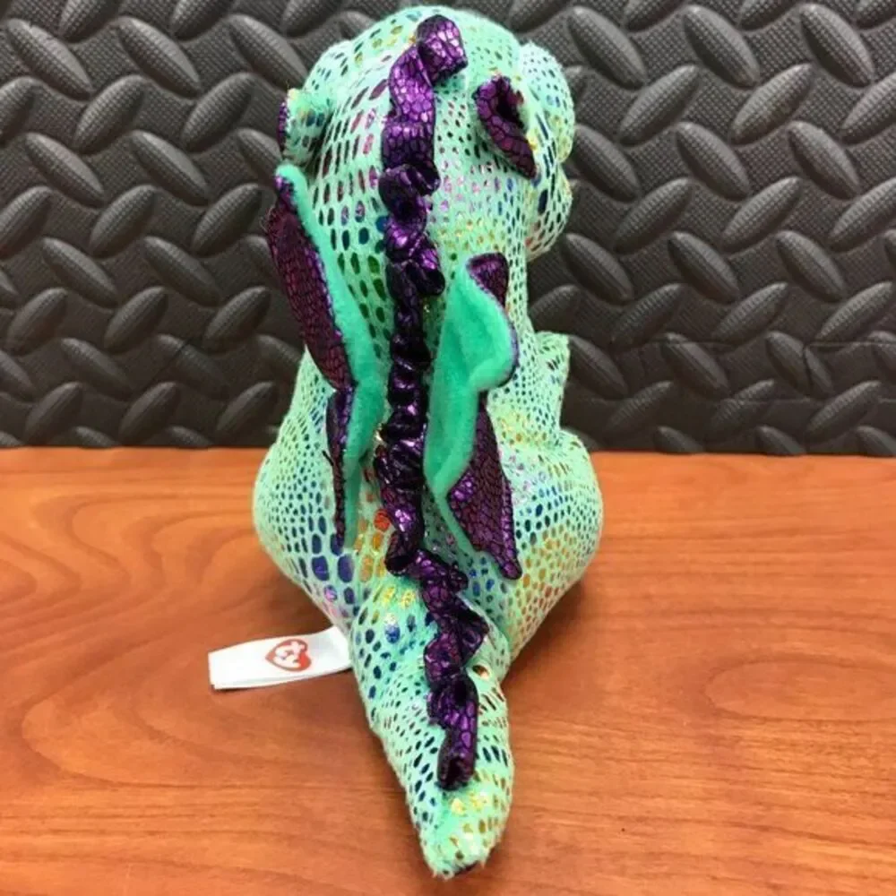 TY Beanie Boos - Cinder‎ green/purple dragon 2015